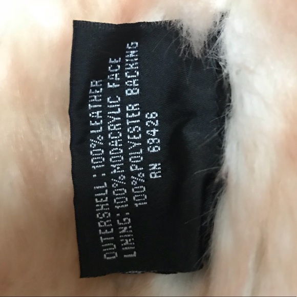 Vintage 90's Faux Fux Lined Leather Jacket - Picture 5 of 5